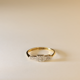 NICOLE | 18K & Platinum Vintage Victorian Diamond Ring